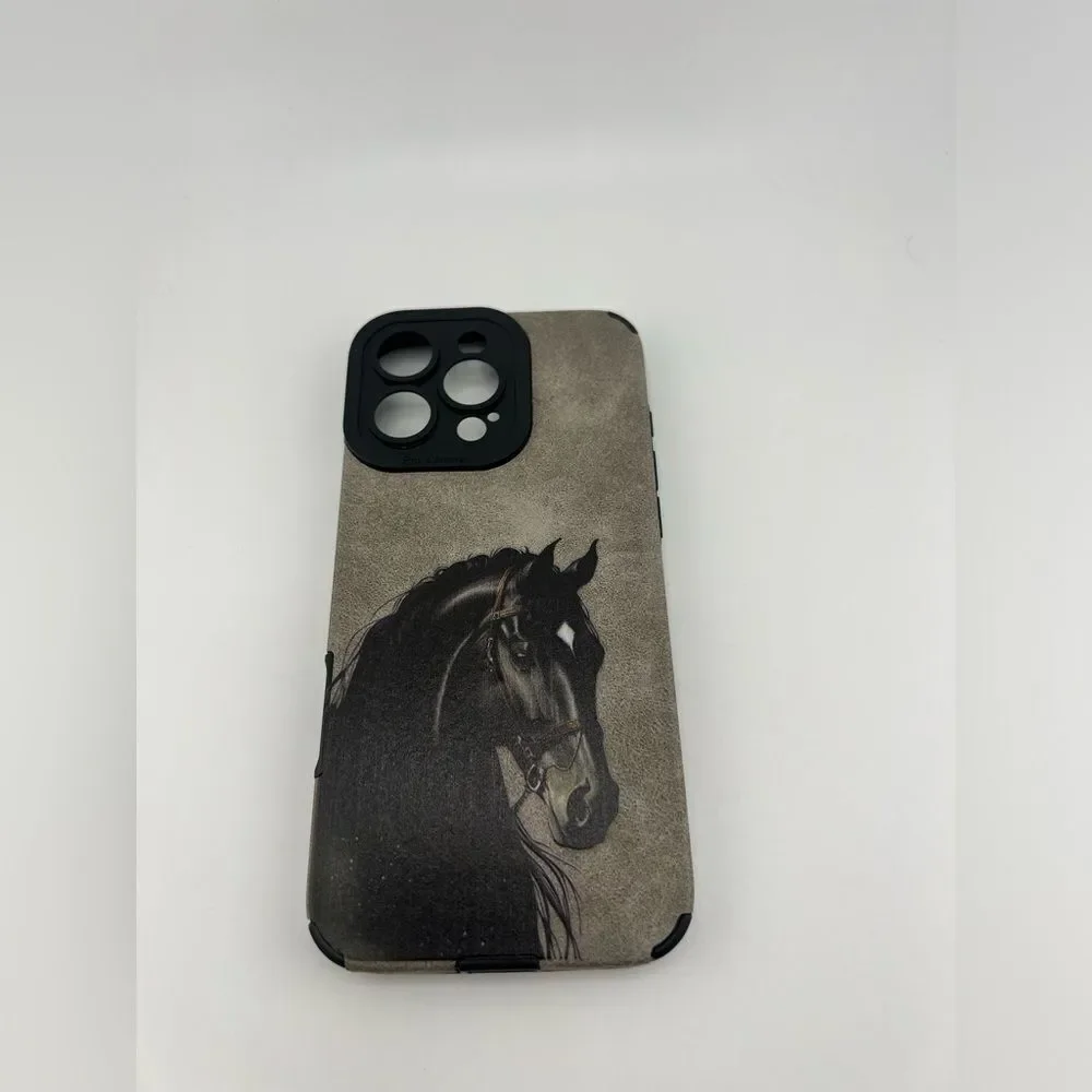 COPY - iPhone 16 Case – Black Horse Design Protective & Stylish